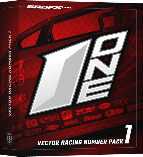 Vector Racing Number Pack 1