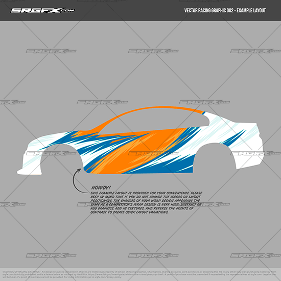 Vector Racing Graphic 002