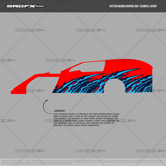 SRGFX Vector Racing Graphic 003