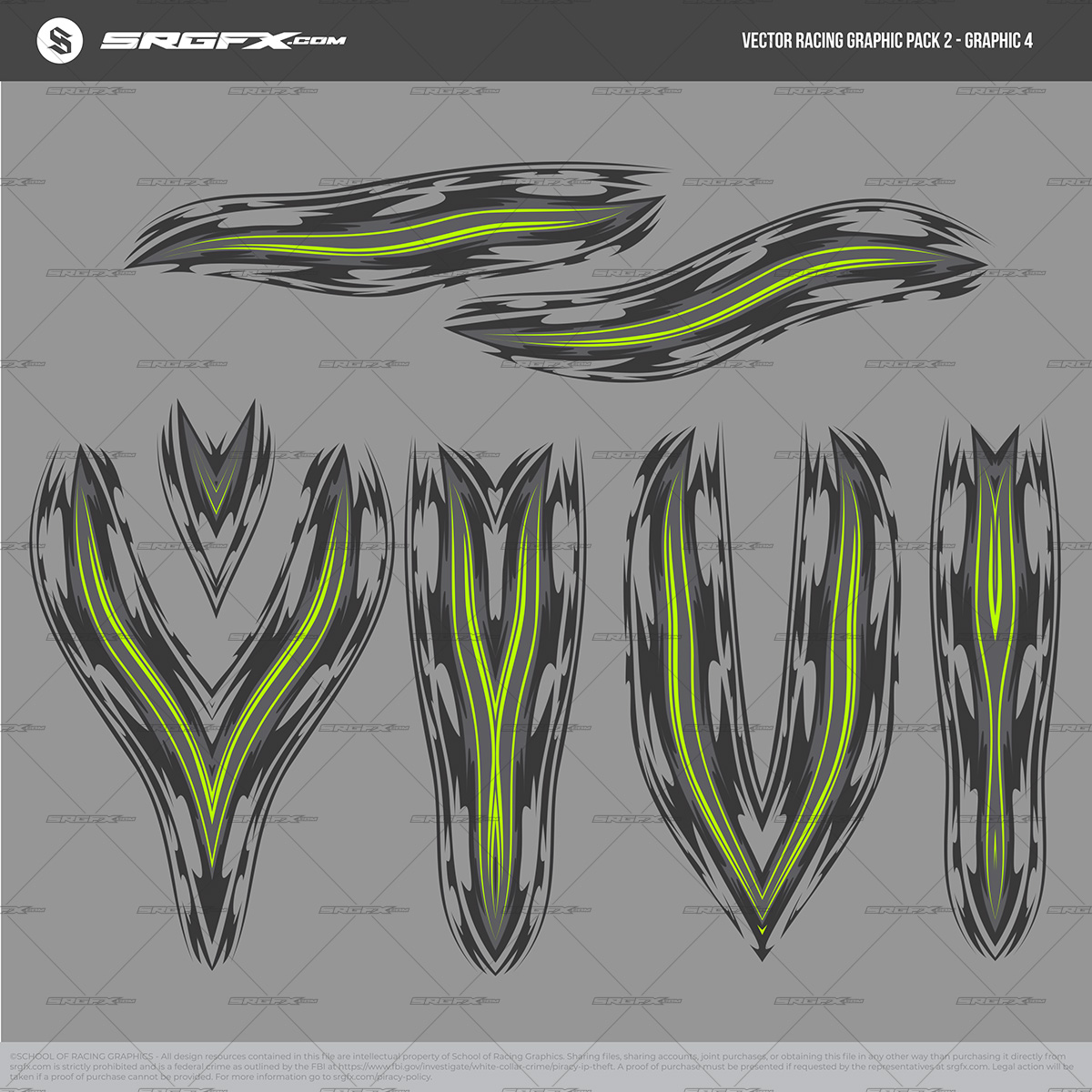 Vector Racing Graphic Pack 2 | School of Racing Graphics