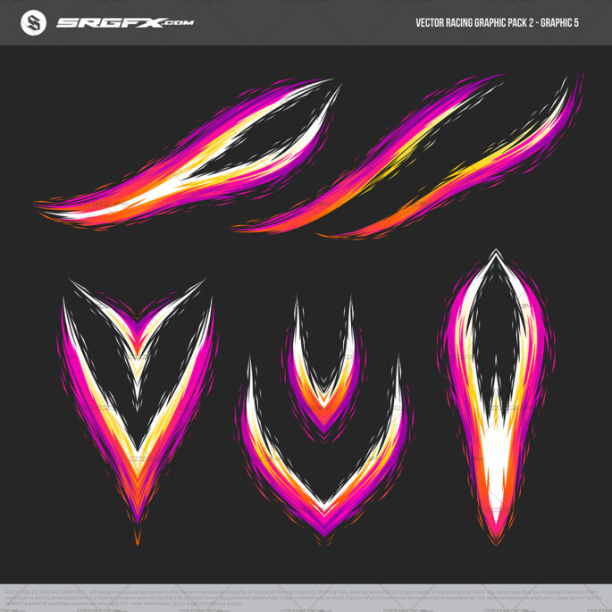 Vector Racing Graphic Pack 2 | School of Racing Graphics