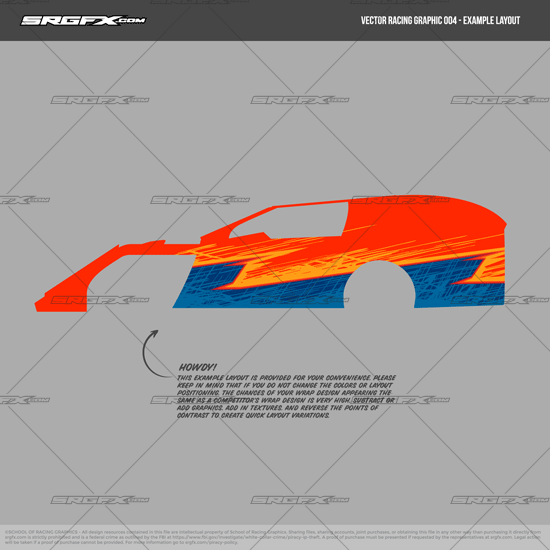 SRGFX Vector Racing Graphic 004 Example Layout