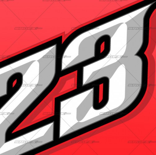 Vector Racing Number Set 6 | School of Racing Graphics