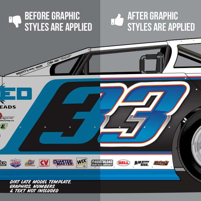 SRGFX Racing Graphic Styles Pack 1