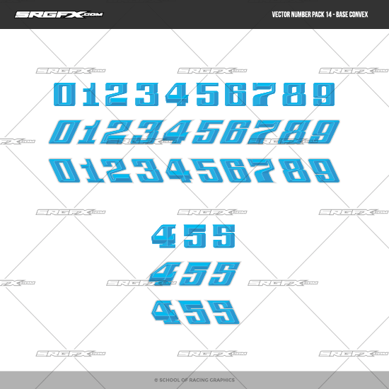 SRGFX Racing Number Pack 14