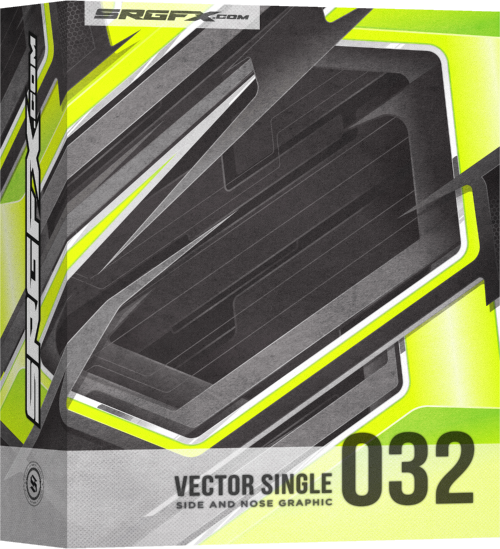 SRGFX Vector Racing Graphic Single 032