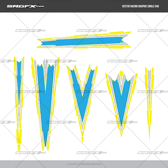 SRGFX Vector Racing Graphics Single 040