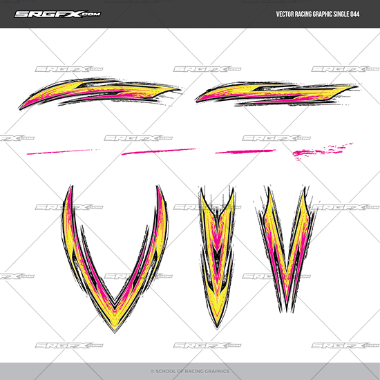 Vector Racing Graphic Single 044
