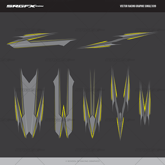Vector Racing Graphic Single 045