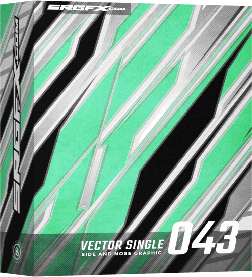 SRGFX Vector Racing Graphic Single 043 Box