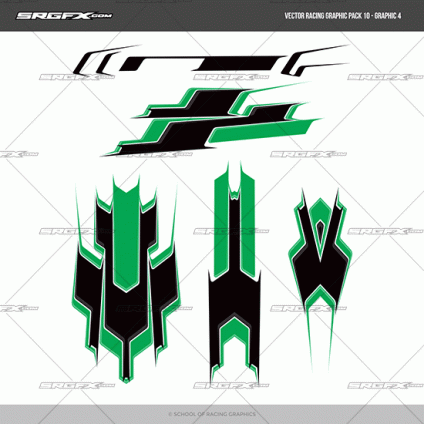 Vector Racing Graphics Pack 10 | SRGFX.com