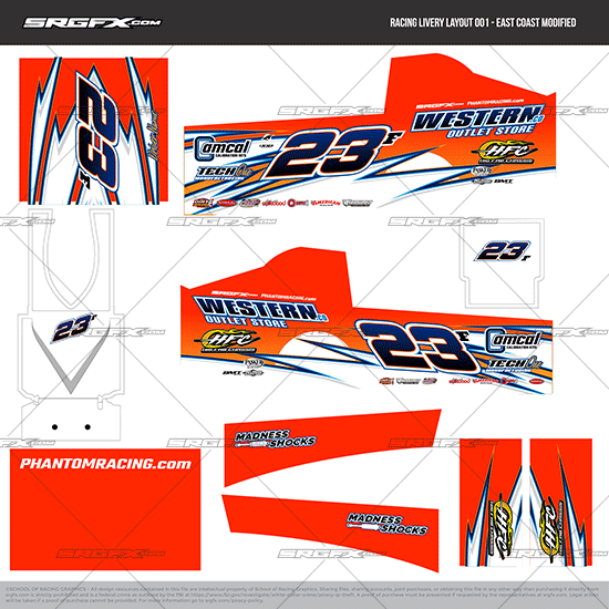 SRGFX Racing Livery Layout 001