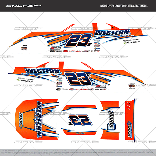 SRGFX Racing Livery Layout 001