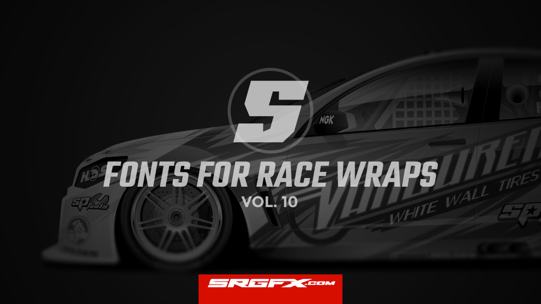 5 Fonts for Race Wraps Vol 10