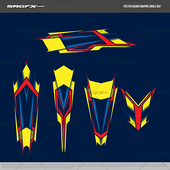 SRGFX Vector Racing Graphic 052
