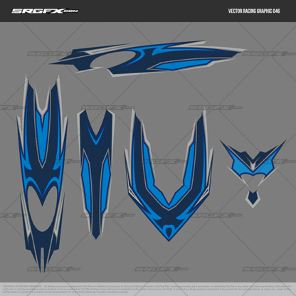 SRGFX Vector Racing Graphic Single 056
