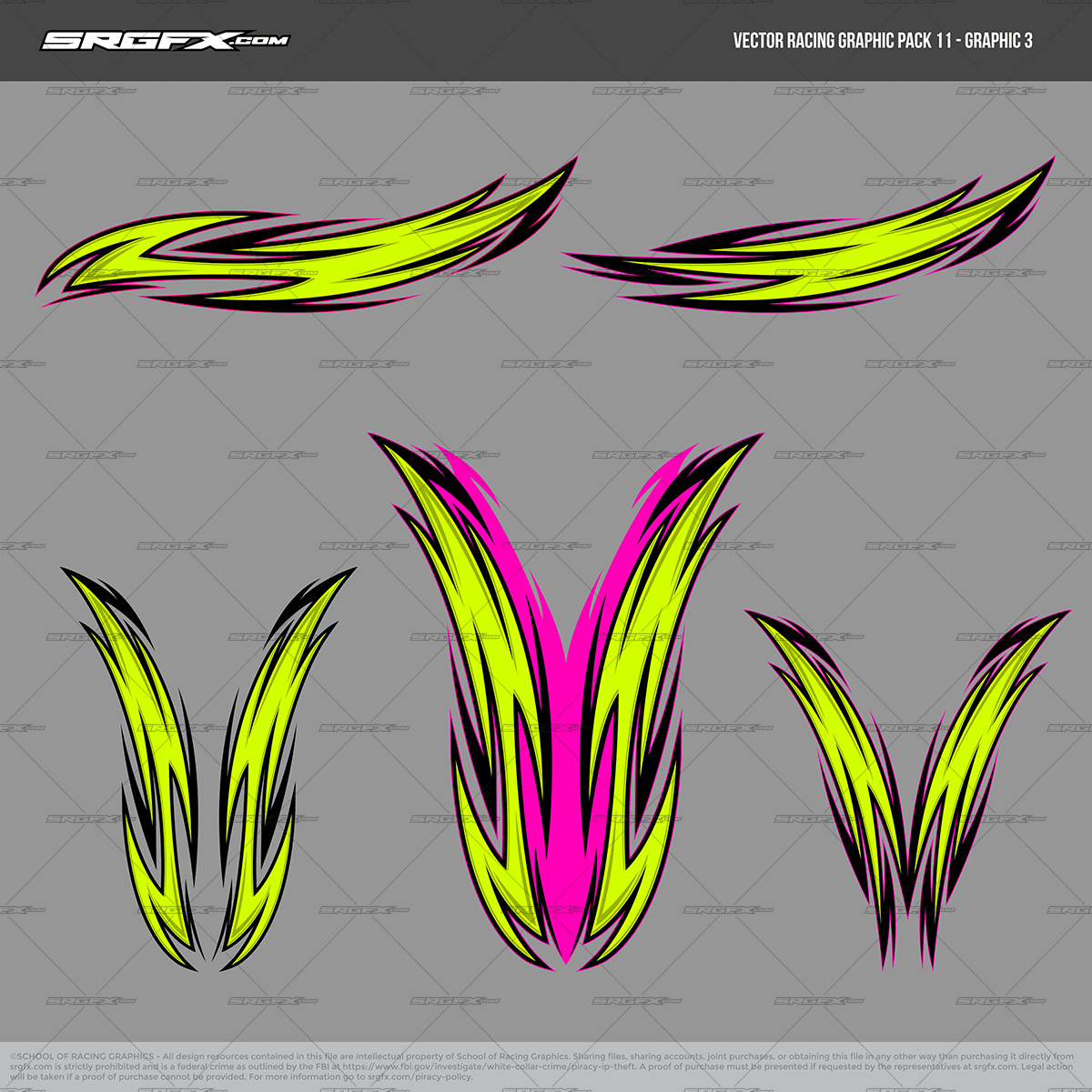 SRGFX Vector Racing Graphic Pack 11