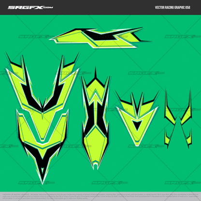 SRGFX Vector Racing Graphic 058