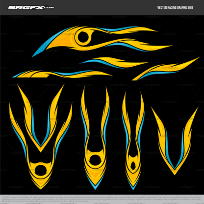 SRGFX Vector Racing Graphic 088