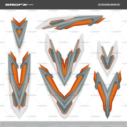 A futuristic, prototype, sketched racing graphic.