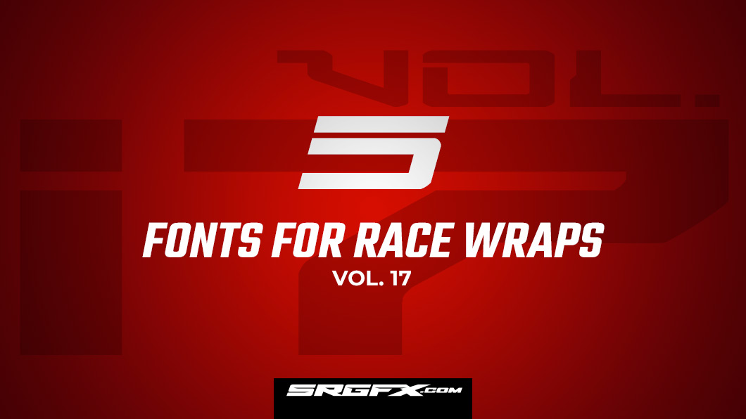 SRGFX Racing Font Collection Vol 17