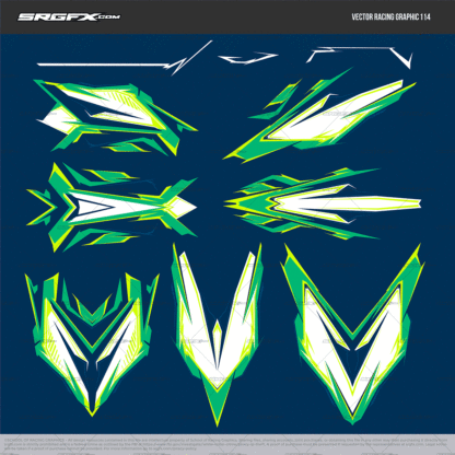 SRGFX Vector Racing Graphic 114