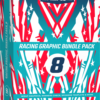 Patriotic Camo Dazzle Racing Graphic Pack 8